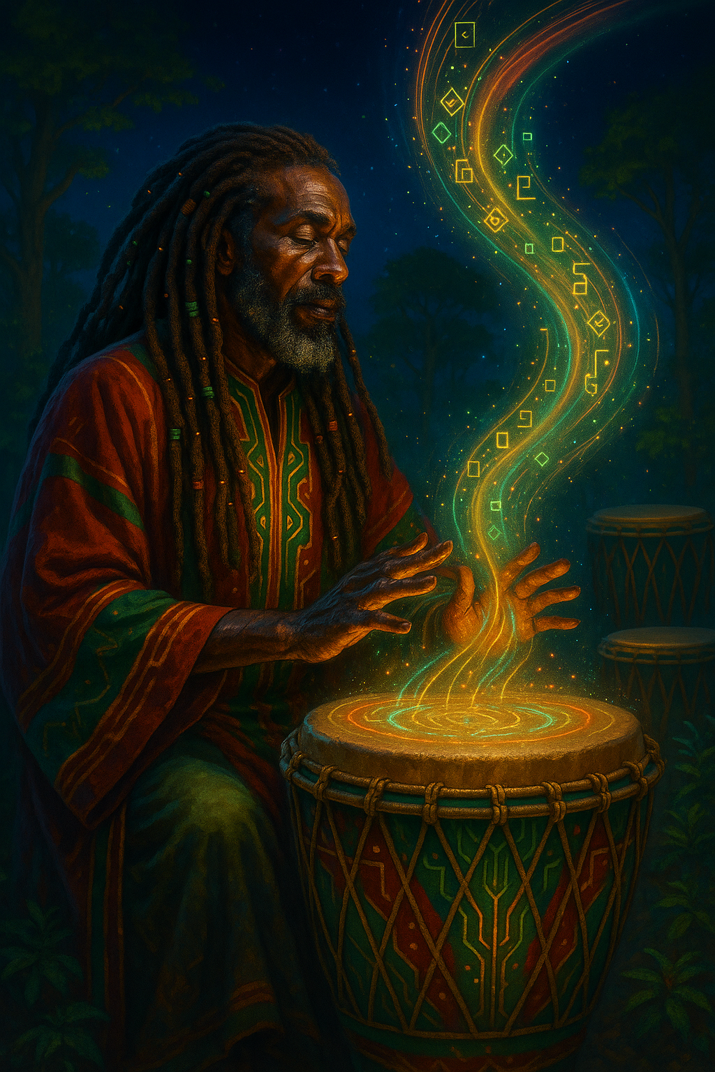 Nyabinghi Drummer